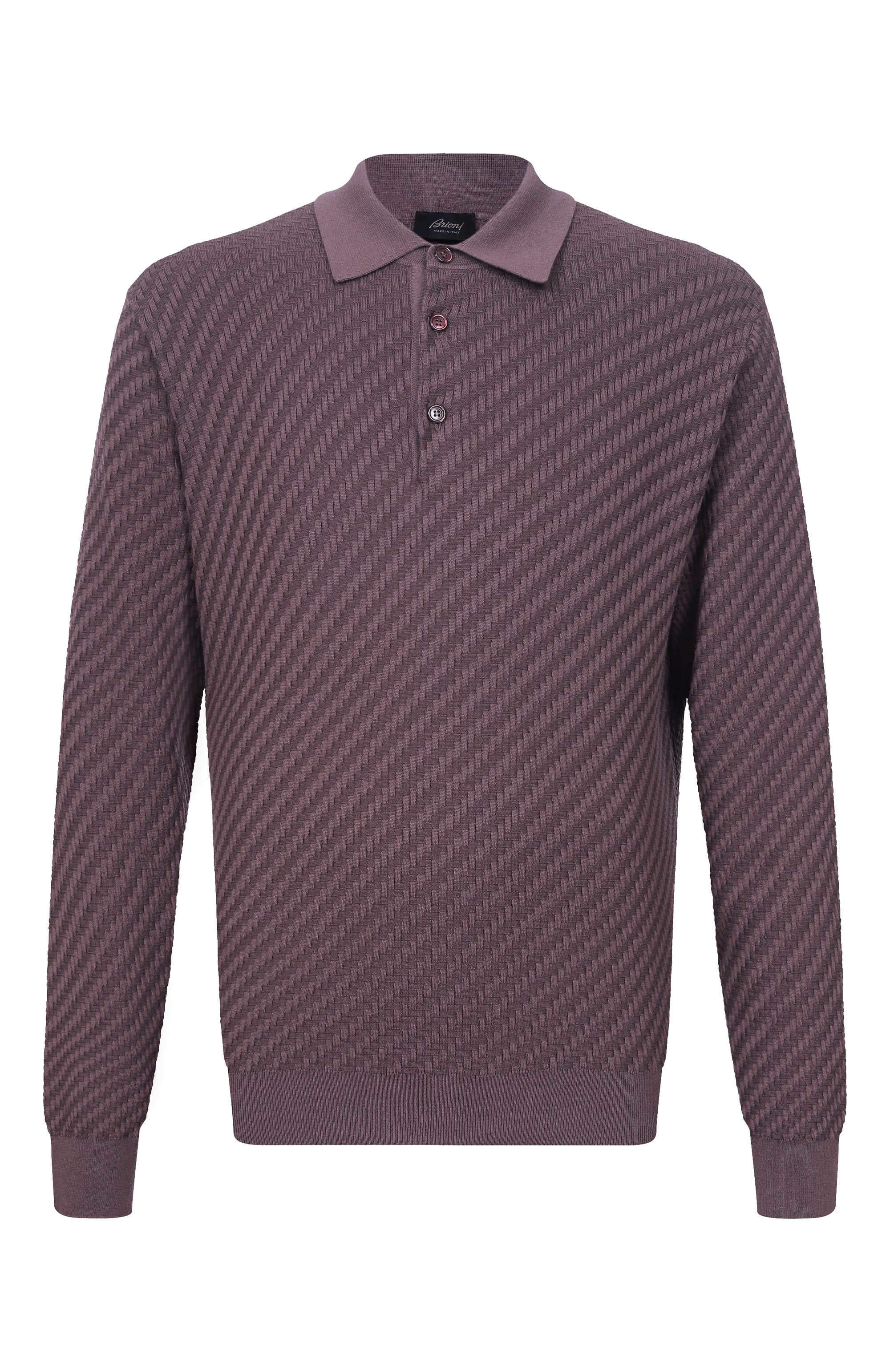 Поло из хлопка и шелка BRIONI, арт. UMR10L/PAK22, фото 1