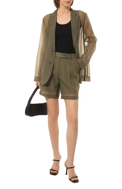 Шорты HELMUT LANG хаки цвета по цене 48400 руб., арт. N02HW204, фото 2 Шорты HELMUT LANG, арт. N02HW204, фото 2