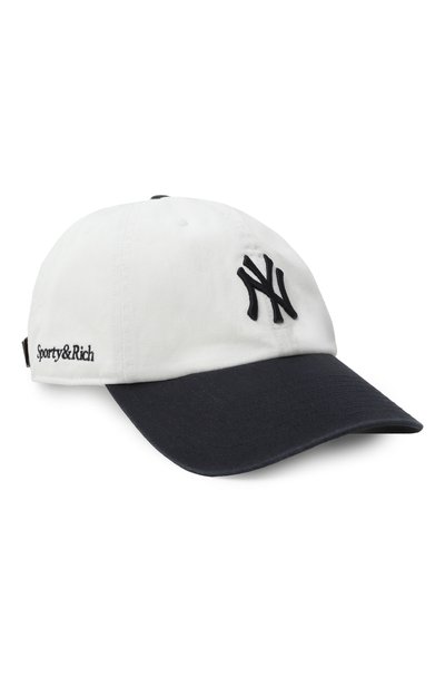 Женская хлопковая бейсболка sporty &amp; rich for &#039;47 &amp; the new york yankees SPORTY AND RICH, арт. AC060623631WH50