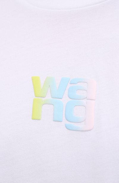 Хлопковая футболка ALEXANDER WANG белого цвета по цене 25900 руб., арт. UCC1211022, фото 5 Хлопковая футболка ALEXANDER WANG, арт. UCC1211022, фото 5