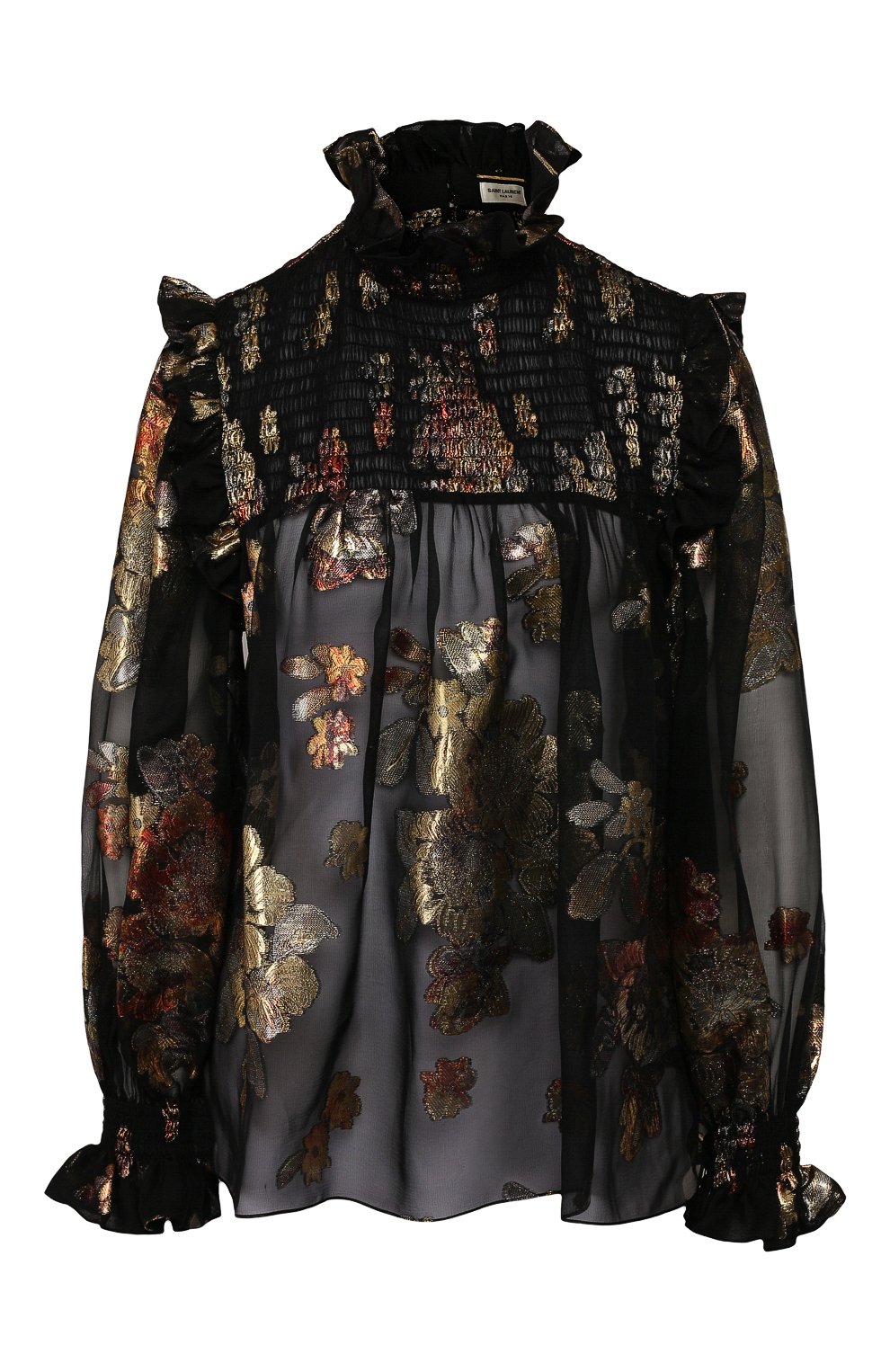 Шелковая блузка SAINT LAURENT, арт. 618935/Y7A11, фото 1