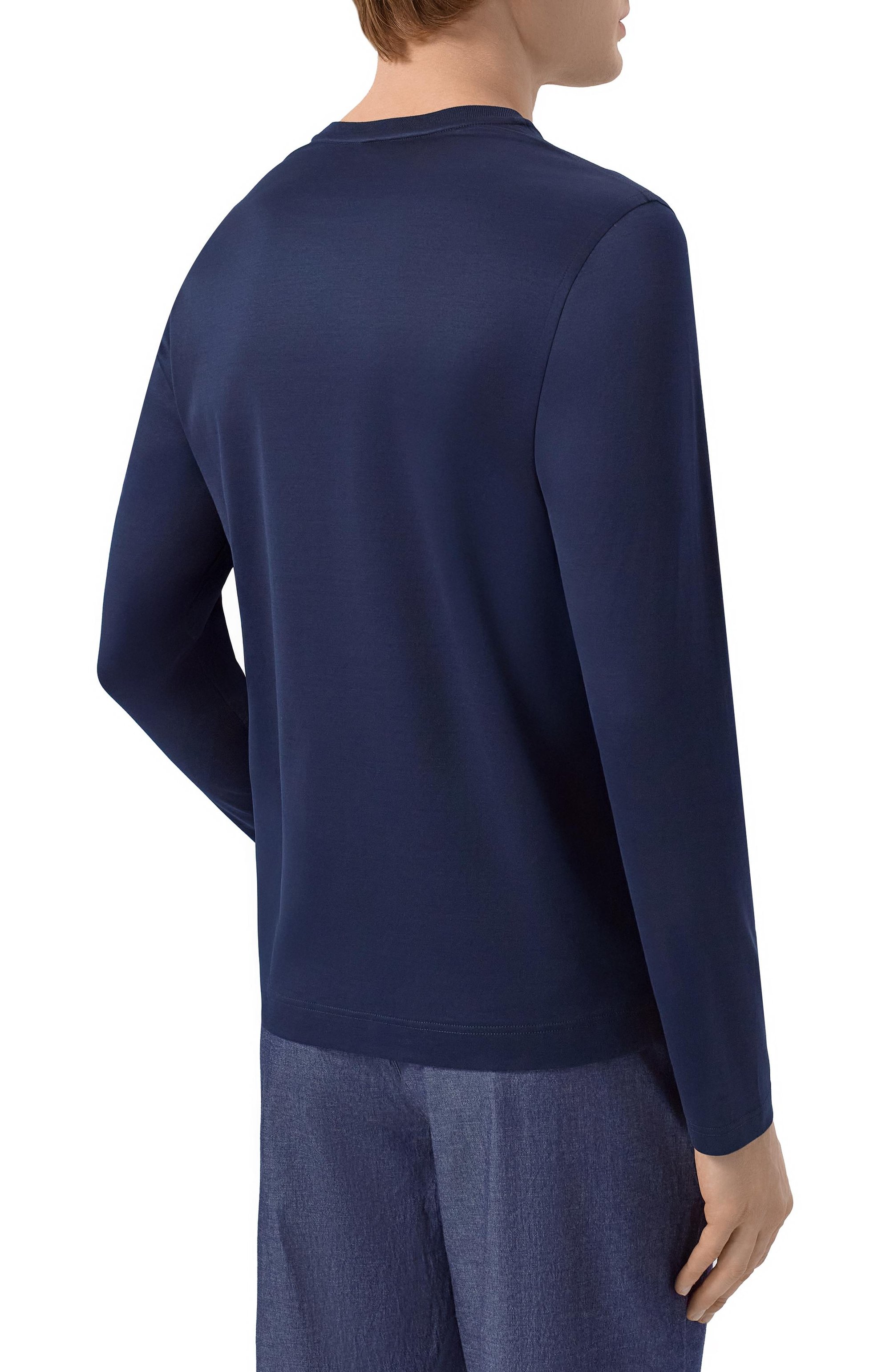 Хлопковый лонгслив ZILLI, арт. TSR04BM0100VLE000, фото 4