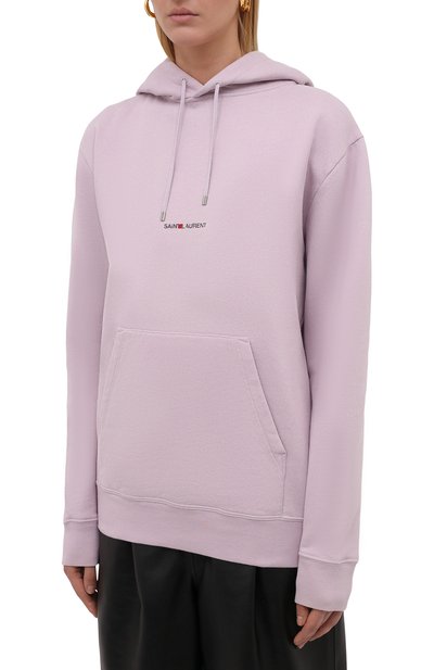 Хлопковое худи SAINT LAURENT, арт. 666164/YBQZ2, фото 3