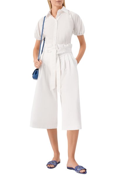 Текстильные шлепанцы bianca DOLCE & GABBANA синего цвета по цене 89950 руб., арт. CQ0571/AV804, фото 2 Текстильные шлепанцы bianca DOLCE & GABBANA, арт. CQ0571/AV804, фото 2