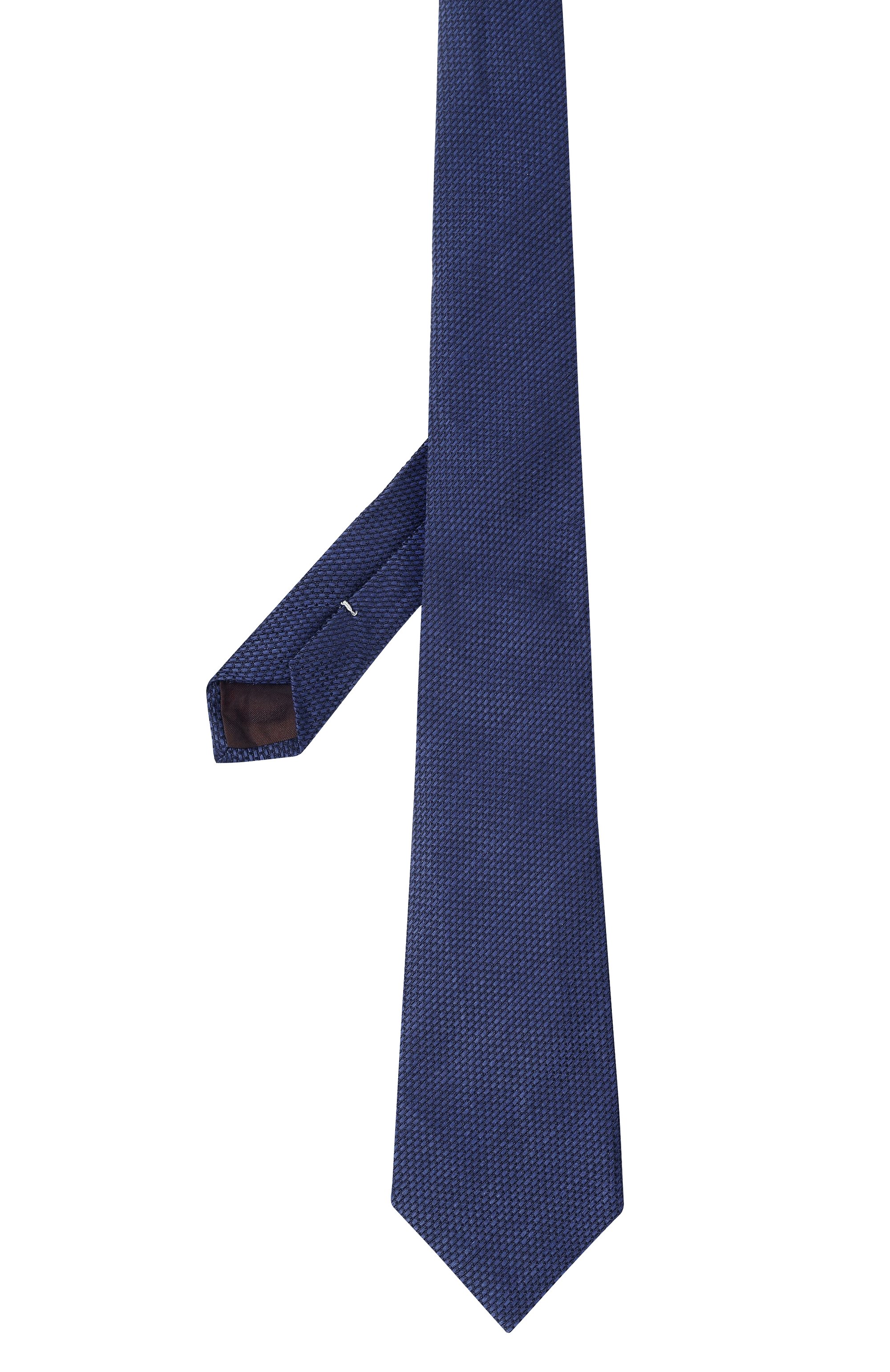 Галстук изо льна и шелка CANALI темно-синего цвета по цене 18500 руб., арт. 18/HJ04181, фото 3 Галстук изо льна и шелка CANALI, арт. 18/HJ04181, фото 3