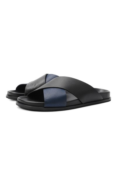 Мужские кожаные шлепанцы MVST, арт. SANDAL 1/DEER