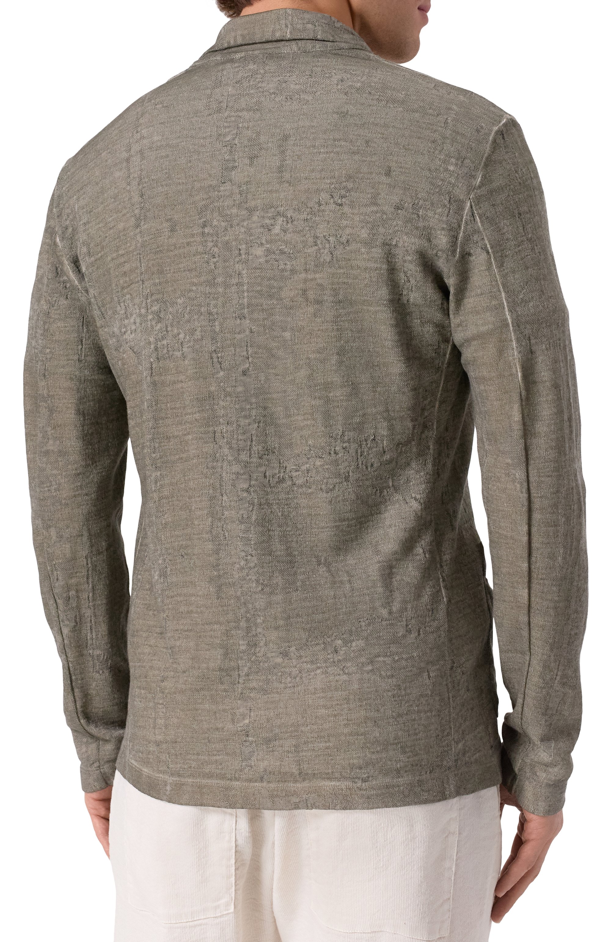 Пиджак изо льна и хлопка TRANSIT, арт. CFUTRZ18531E, фото 6