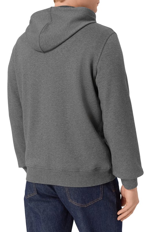 Хлопковая толстовка Brunello Cucinelli MW8639069G Серый  MW8639069G Фото 4