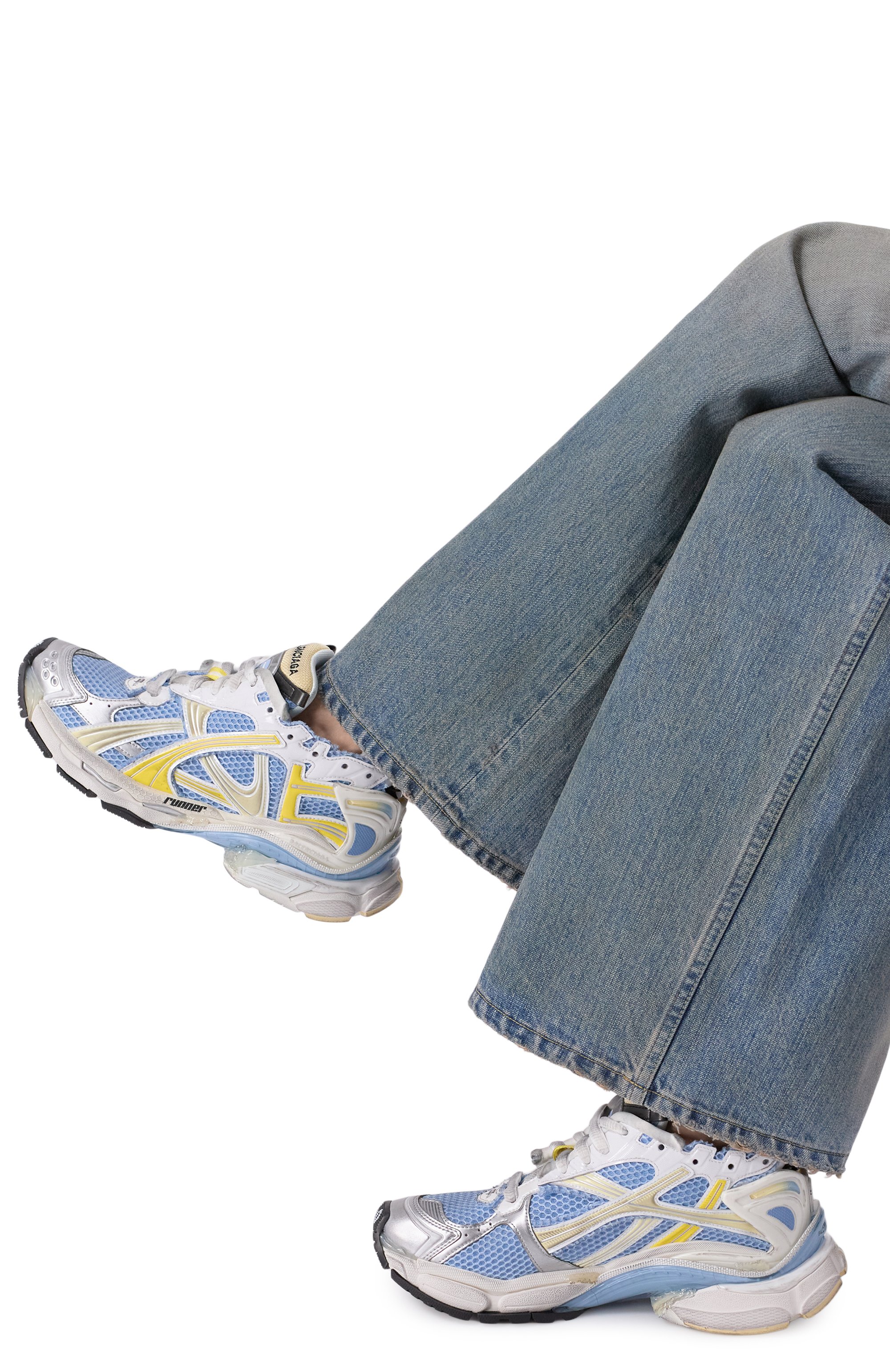 Комбинированные кроссовки runner BALENCIAGA, арт. 772767/W3RMU, фото 2