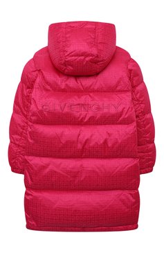 Детского пуховик GIVENCHY фуксия цвета, арт. H16124/6A-12A | Фото 2 (Материал сплава: Проставлено; Рукава: Длинные; Материал утеплителя: Пух и перо; Драгоценные камни: Проставлено; Материал внешний: Синтетический материал; Материал подклада: Синтетический материал; Кросс-КТ: Зима; Девочки Кросс-КТ: Пуховик-верхняя одежда; Ростовка одежда: 7 лет | 122 см, 9 лет | 134 см, 5 лет | 110 см, 12 лет | 152 см)