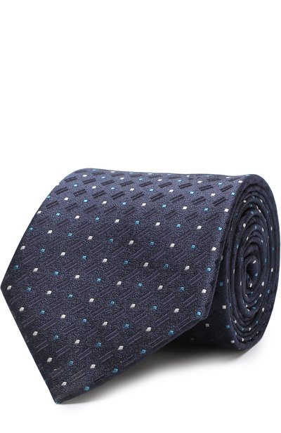 Мужской шелковый галстук с узором GIORGIO ARMANI, арт. 360054/8A914