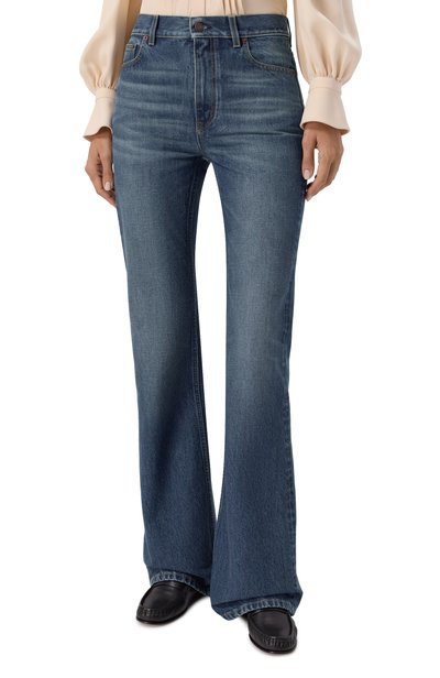 Джинсы CHLOÉ синего цвета по цене 131000 руб., арт. CH25WDP04153, фото 3 Джинсы CHLOÉ, арт. CH25WDP04153, фото 3