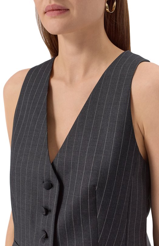 Шерстяной жилет Shervarli VA25-0010 Серый  VA25-0010 Фото 5