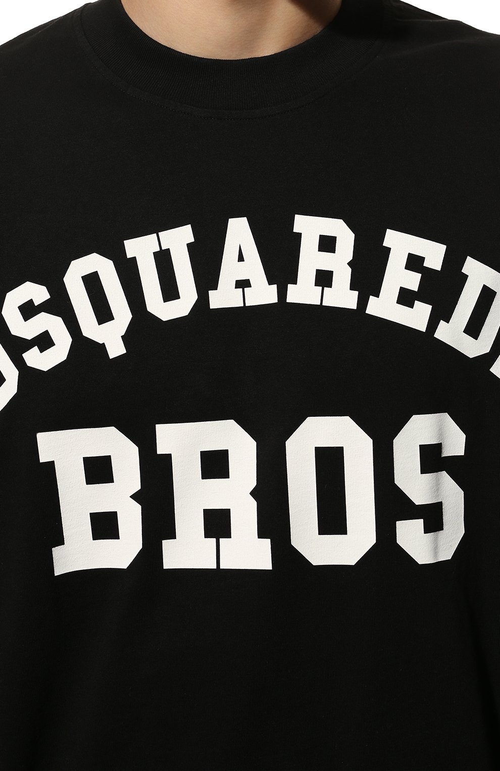 Хлопковый свитшот DSQUARED2 черного цвета по цене 34100 руб., арт. S74GD1053/S23851, фото 5 Хлопковый свитшот DSQUARED2, арт. S74GD1053/S23851, фото 5
