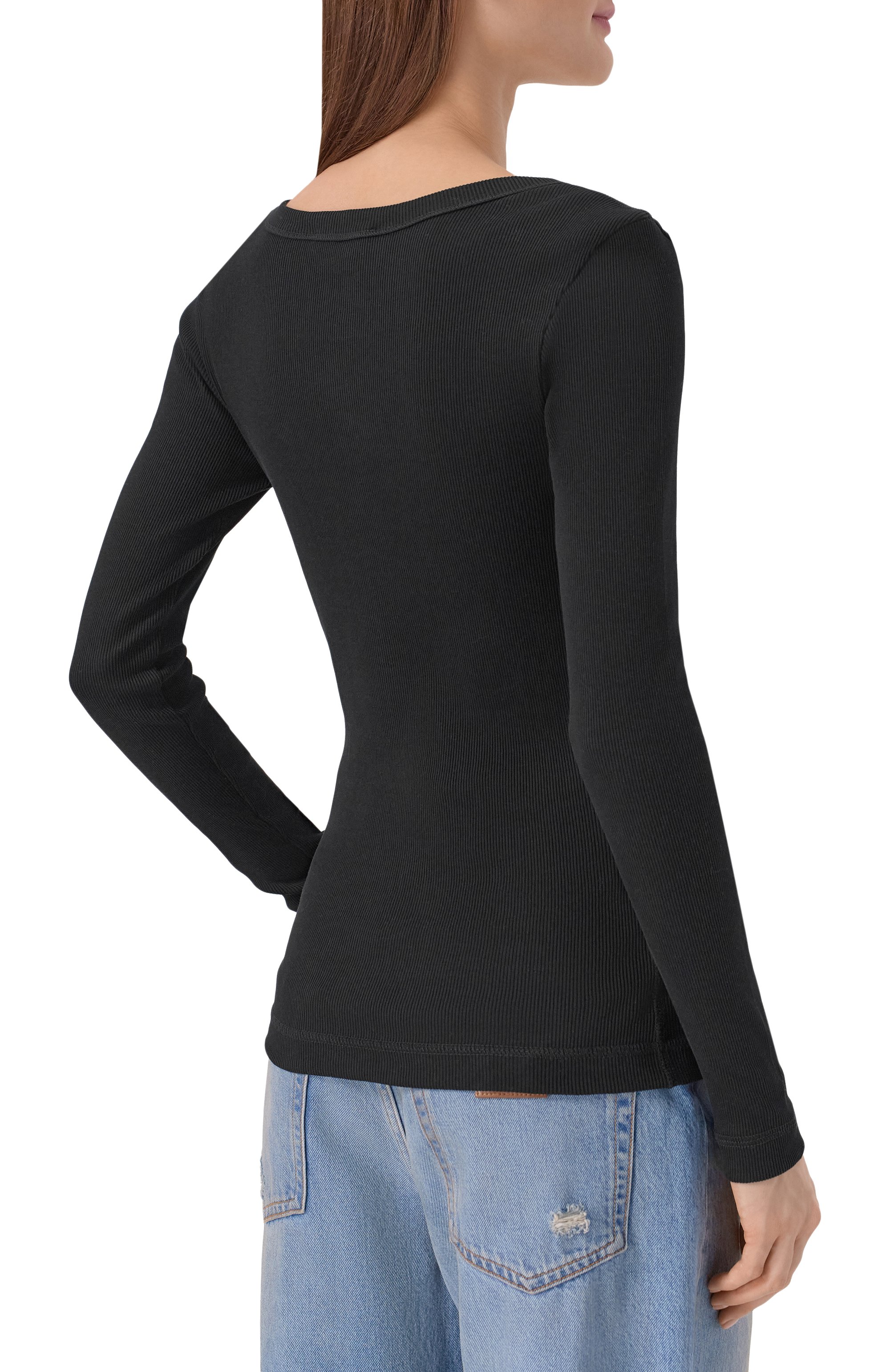 Хлопковый лонгслив-хенли DOLCE & GABBANA, арт. F8W44T/FU7AV, фото 4