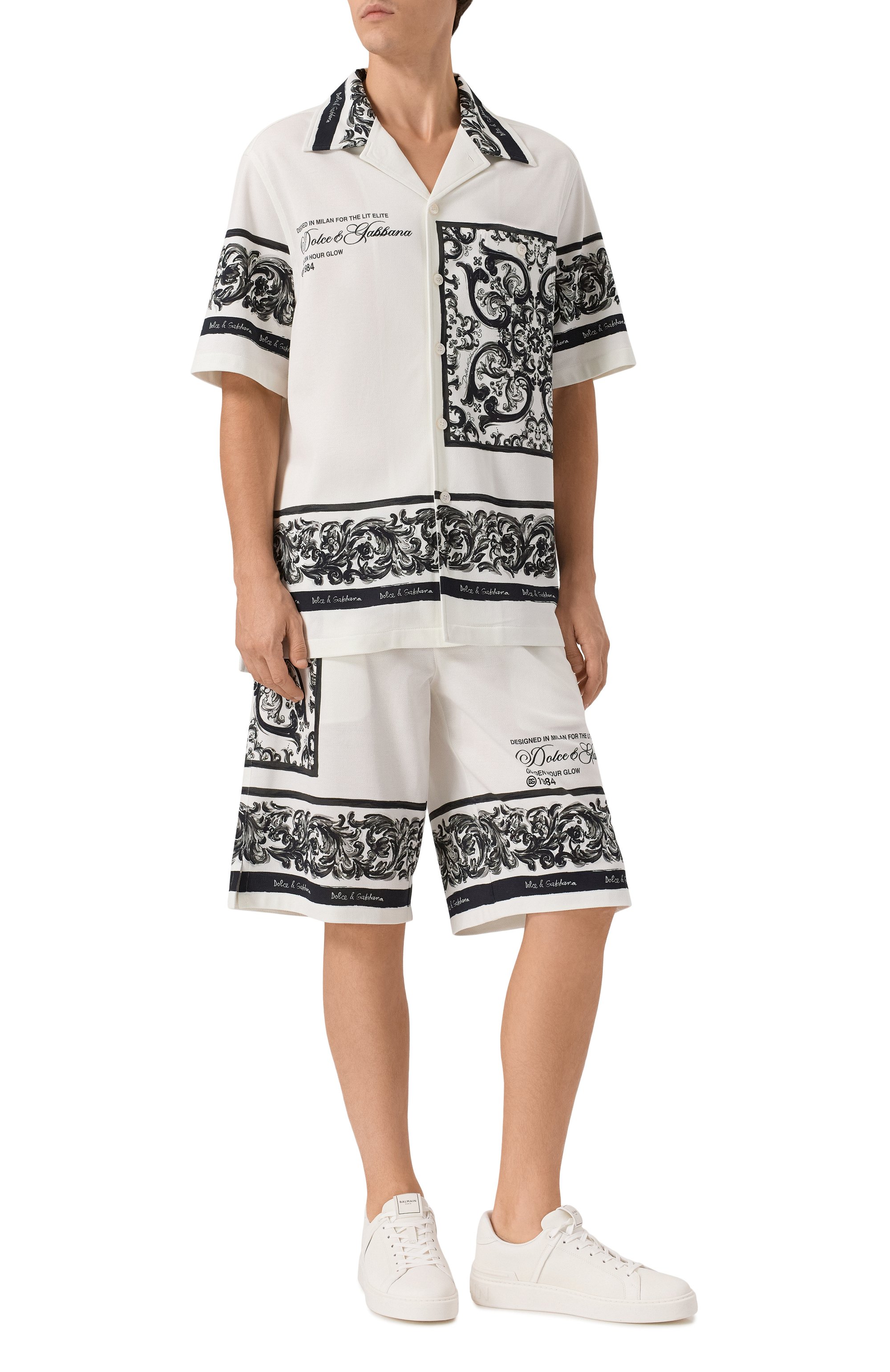 Хлопковые шорты DOLCE & GABBANA, арт. GV37AT/II7HN, фото 2