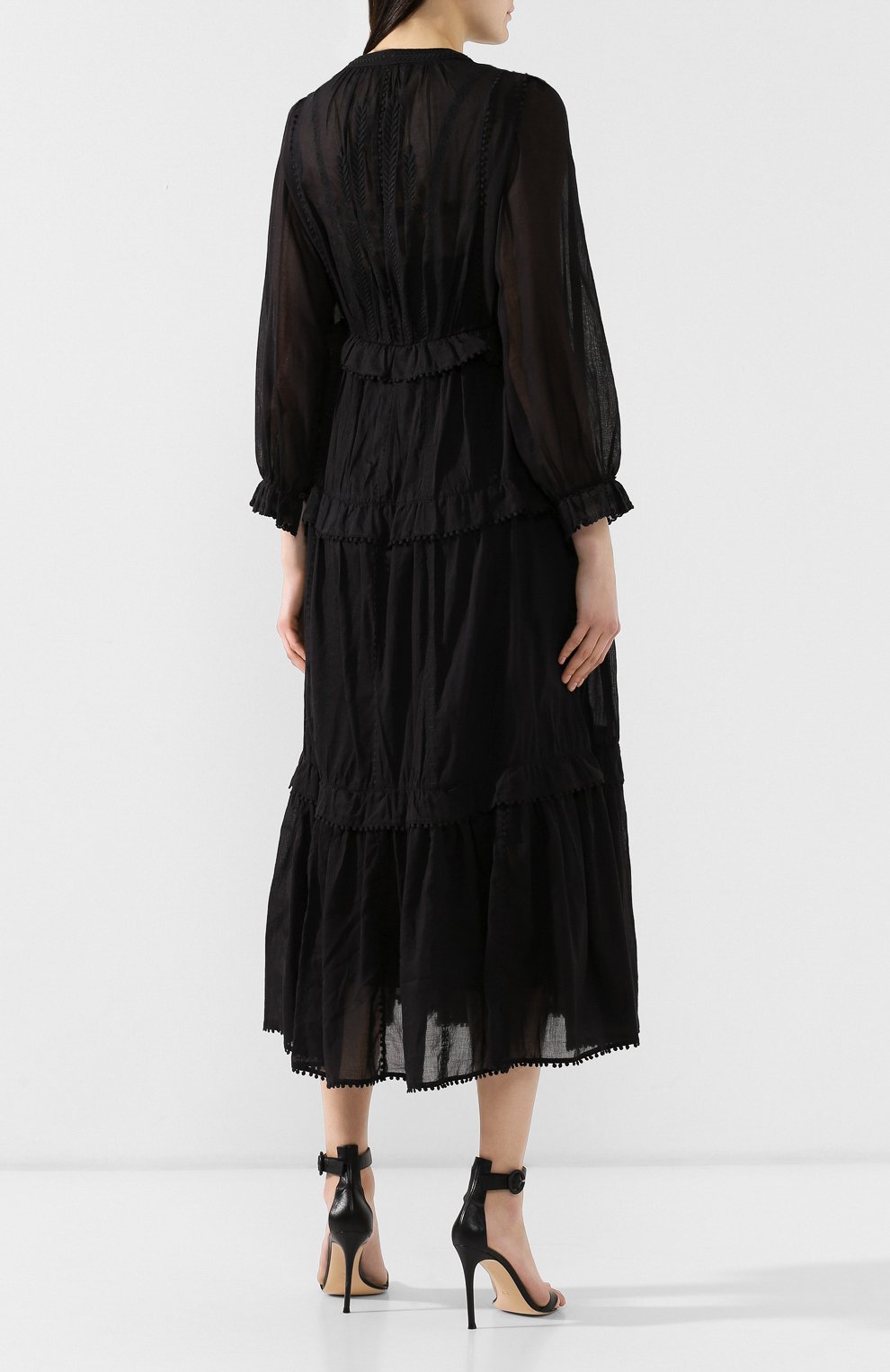 Хлопковое платье ISABEL MARANT ETOILE, арт. R01283-19P023E/AB0NI, фото 4