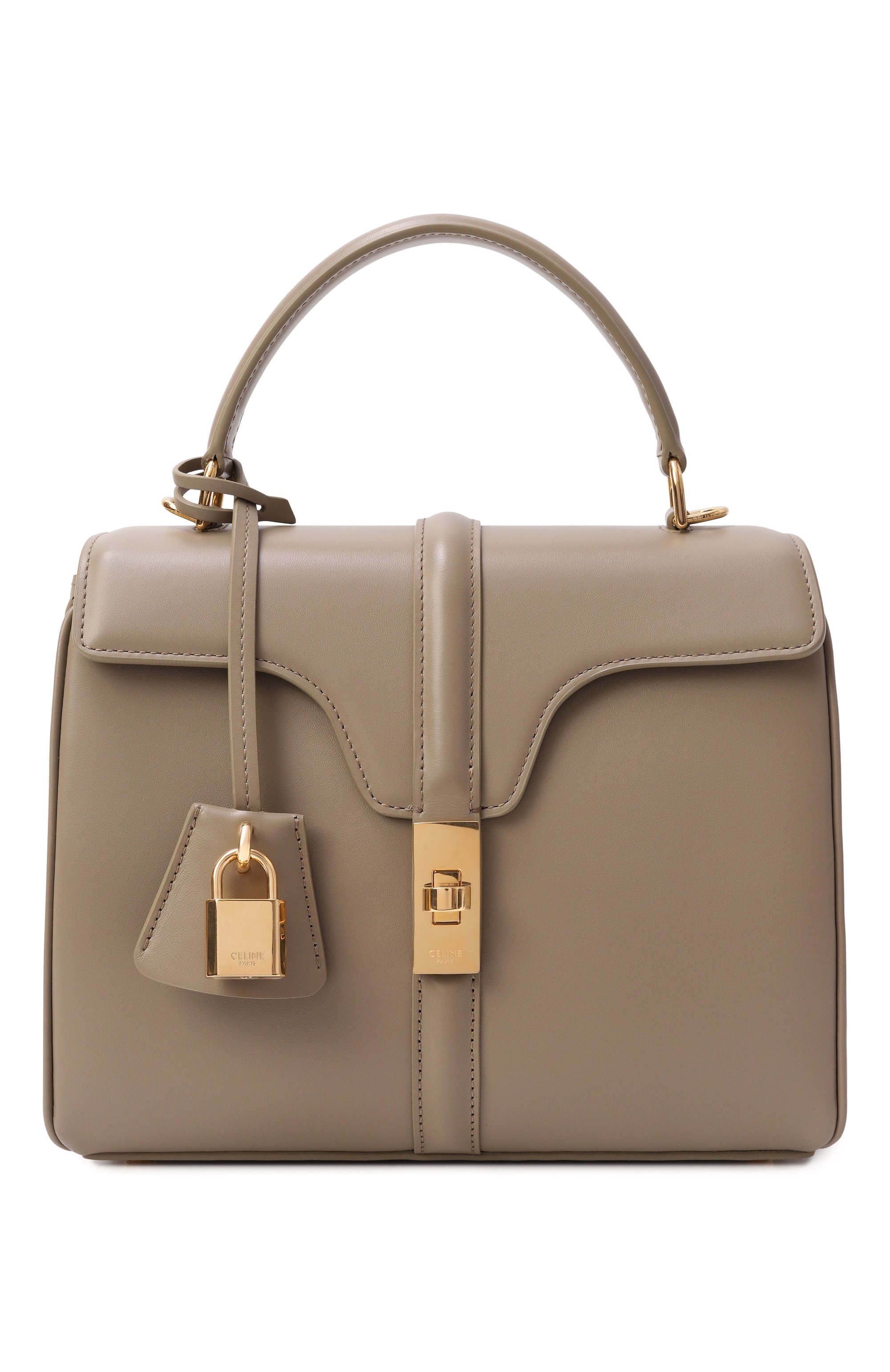 Сумка 16 small CELINE бежевого цвета по цене 548000 руб., арт. 188003BEY, фото 1 Сумка 16 small CELINE, арт. 188003BEY, фото 1