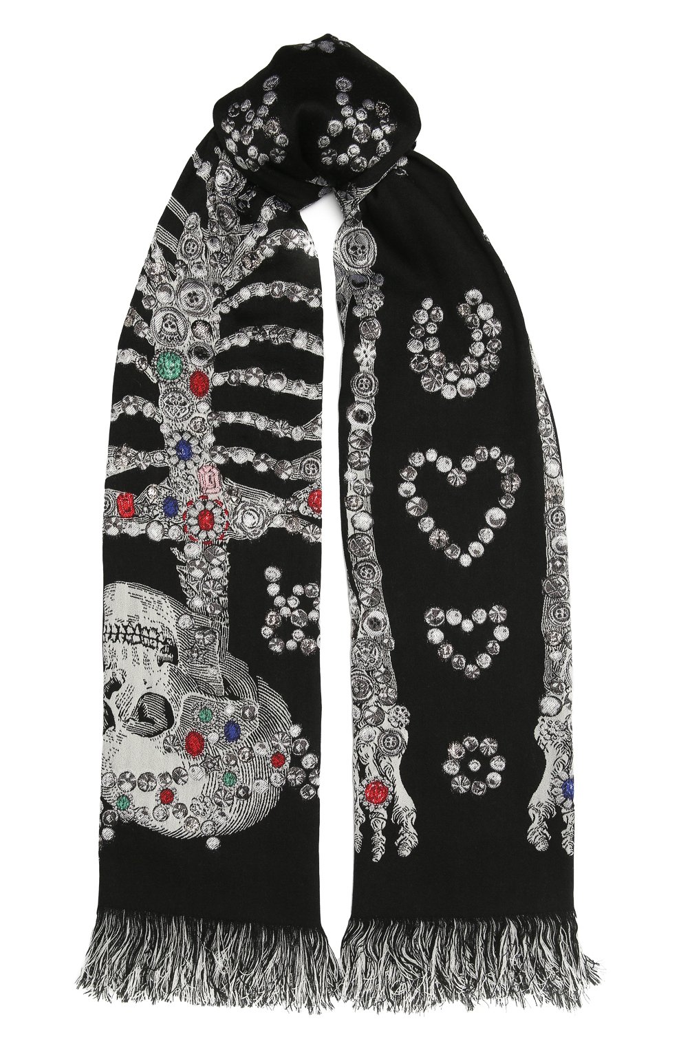 Шарф из шерсти и шелка ALEXANDER MCQUEEN, арт. 646135/3D20Q, фото 1