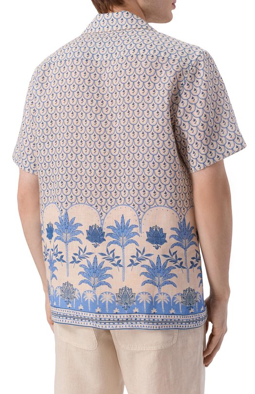 Льняная рубашка Van Laack VL-RIDU-SPX/Z30119_001 Бежевый  VL-RIDU-SPX/Z30119_001 Фото 4