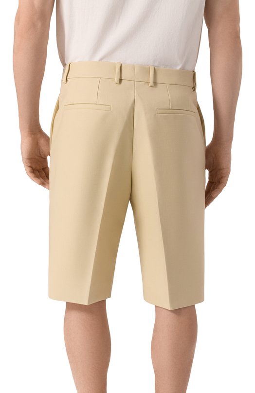 Шерстяные шорты Jil Sander J21KA0256/J40005 Жёлтый  J21KA0256/J40005 Фото 4