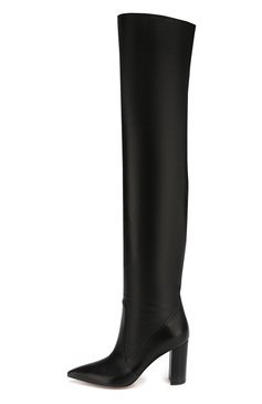 Кожаные ботфорты morgan 85 на устойчивом каблуке GIANVITO ROSSI, арт. G80618.85RIC.NVINER0, фото 1