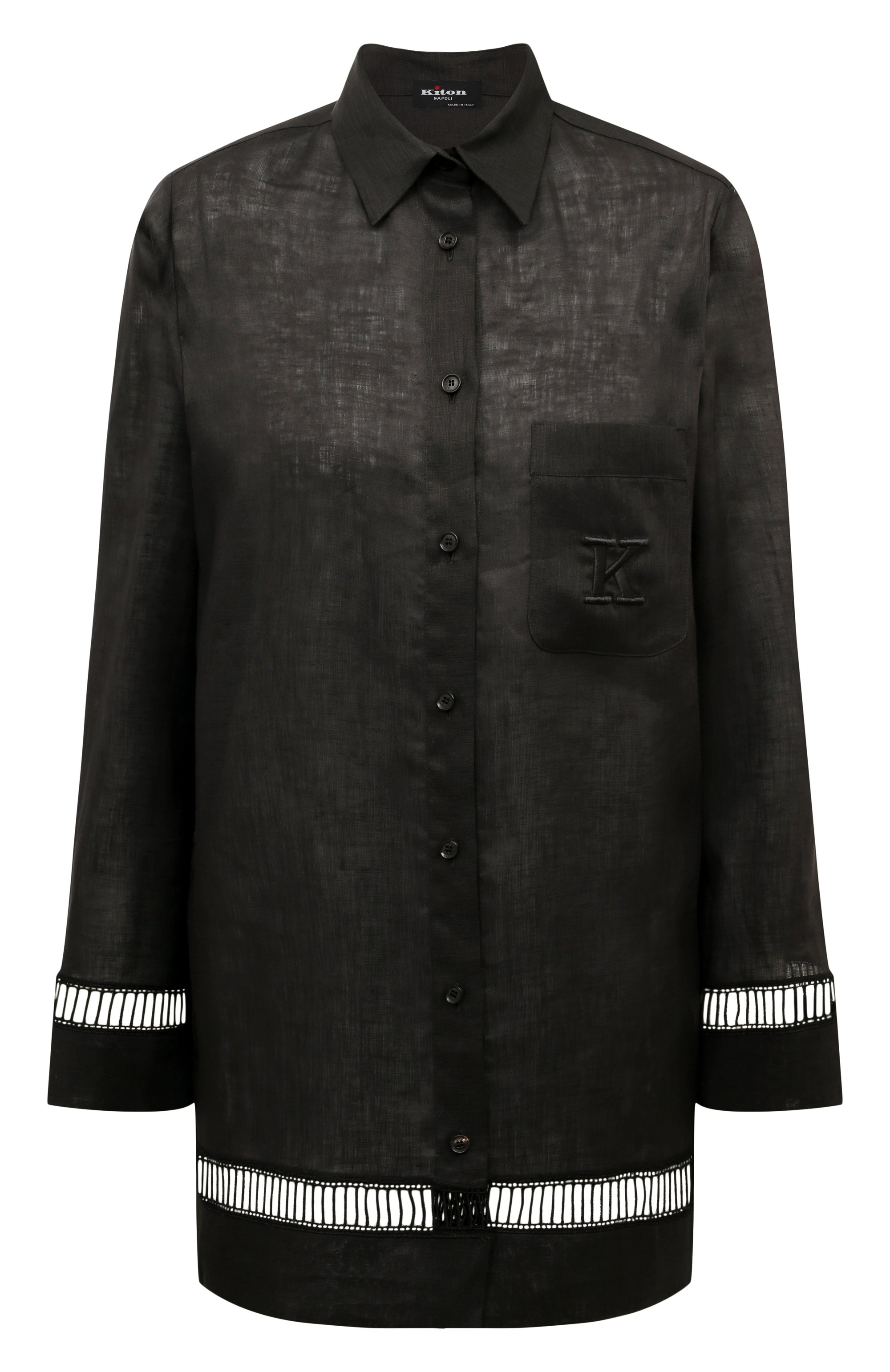 Льняная рубашка KITON, арт. D57465H05953, фото 1