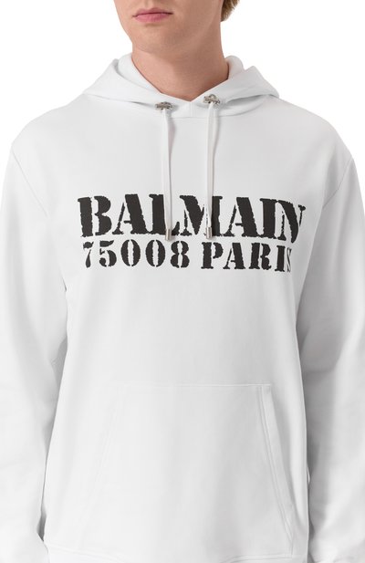Хлопковое худи BALMAIN, арт. FH1JT047/BD04, фото 5