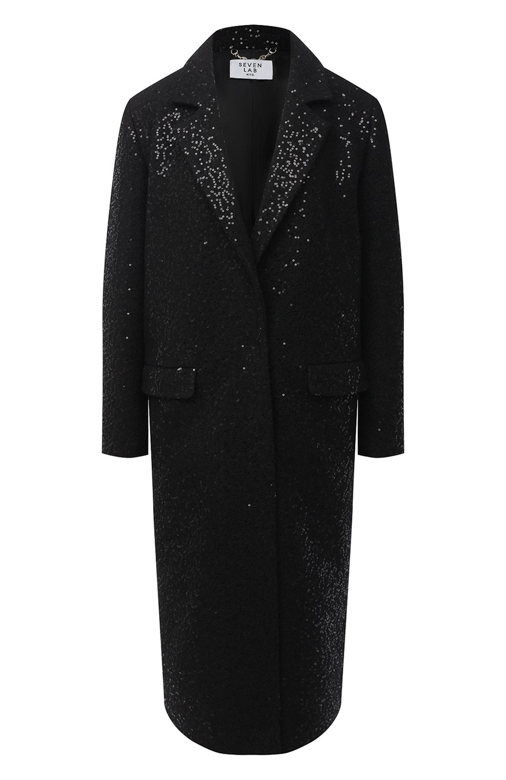 Пальто с пайетками SEVEN LAB, арт. CM20-K04/2black brilliant, фото 1