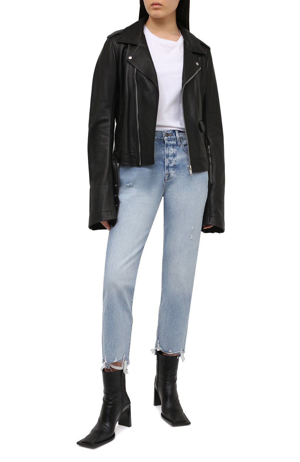 Кожаная куртка RICK OWENS черного цвета по цене 255000 руб., арт. RP21S3714/LC, фото 2 Кожаная куртка RICK OWENS, арт. RP21S3714/LC, фото 2
