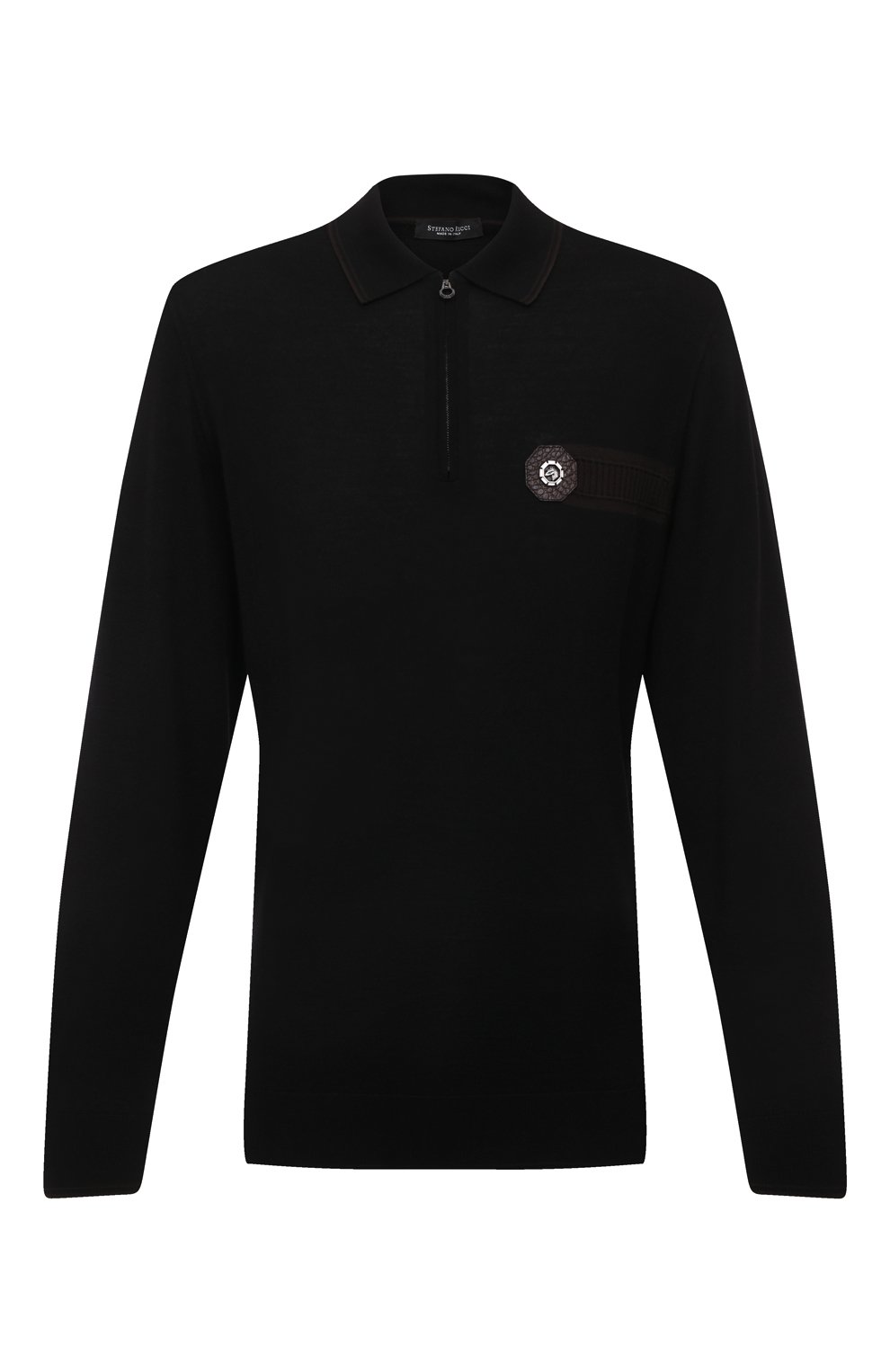 Поло с отделкой из кожи аллигатора STEFANO RICCI, арт. K606312AZ1/F22465, фото 1