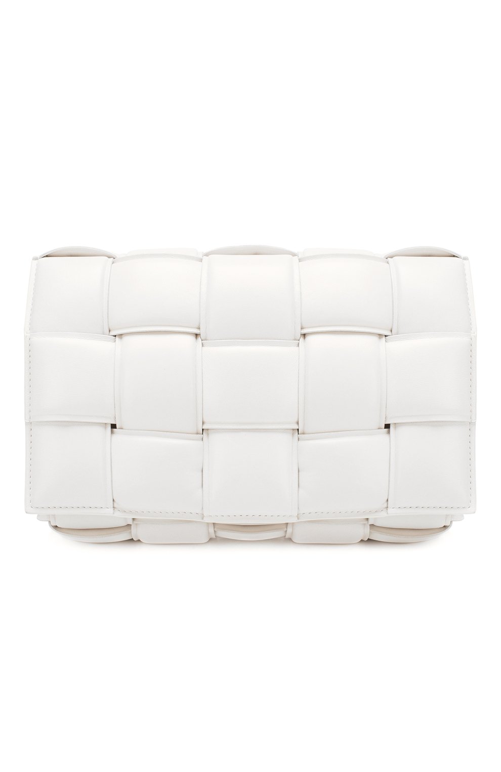 Сумка padded cassette BOTTEGA VENETA белого цвета по цене 470500 руб., арт. 591970/VCQR1, фото 1 Сумка padded cassette BOTTEGA VENETA, арт. 591970/VCQR1, фото 1