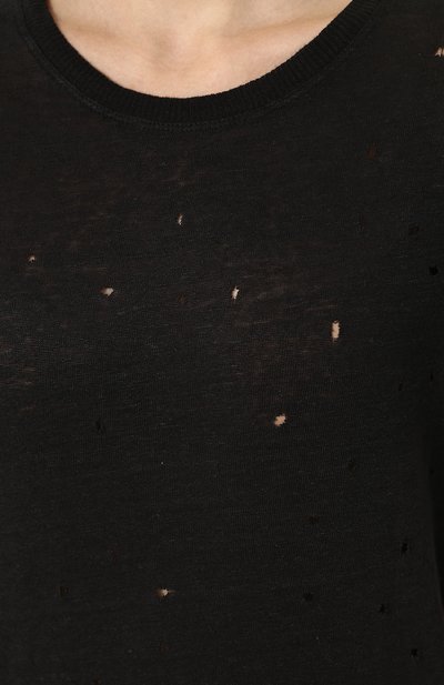 Льняная футболка прямого кроя с потертостями IRO, арт. 18SWP19CLAY, фото 5