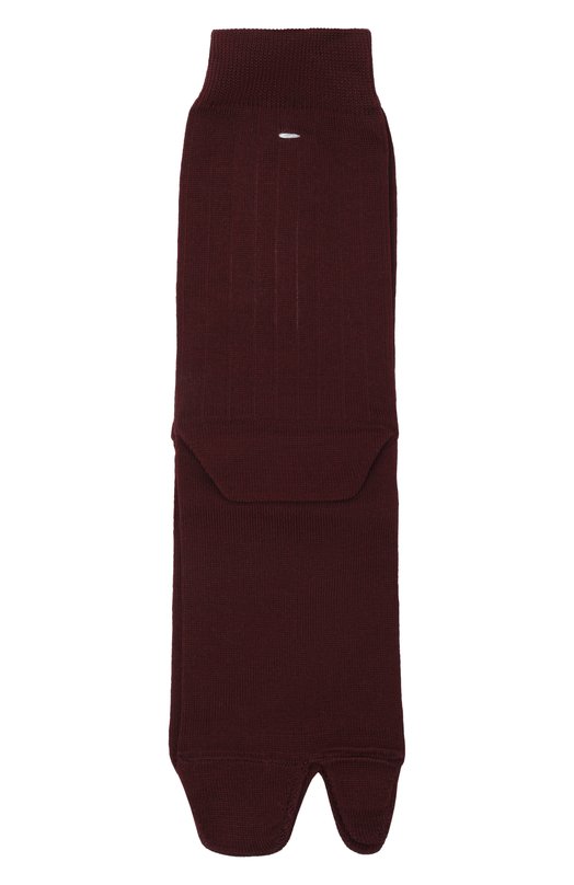 Хлопковые носки Maison Margiela S51TL0051/S17868 Бордовый S51TL0051/S17868