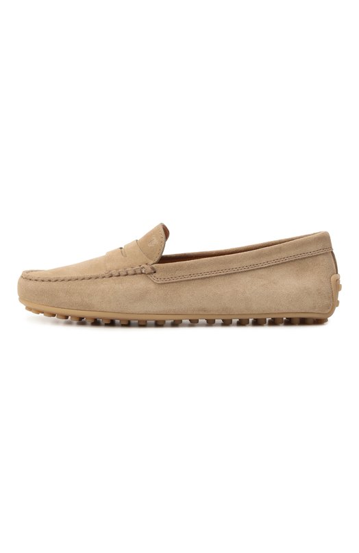 Замшевые мокасины City Gommino Tod’s XXW10L00010RE0 Бежевый  XXW10L00010RE0 Фото 4