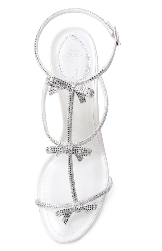 Текстильные босоножки Caterina 80 Rene Caovilla C12584-080/R001 Белый  C12584-080/R001 Фото 6