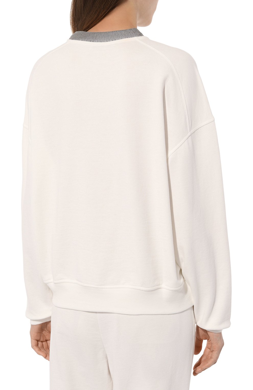 Хлопковый свитшот BRUNELLO CUCINELLI, арт. MN05NHR310, фото 4