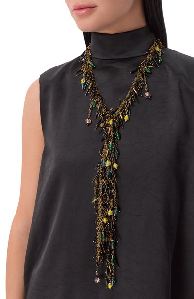 Колье DRIES VAN NOTEN разноцветного цвета по цене 89950 руб., арт. 138241/0056, фото 2 Колье DRIES VAN NOTEN, арт. 138241/0056, фото 2