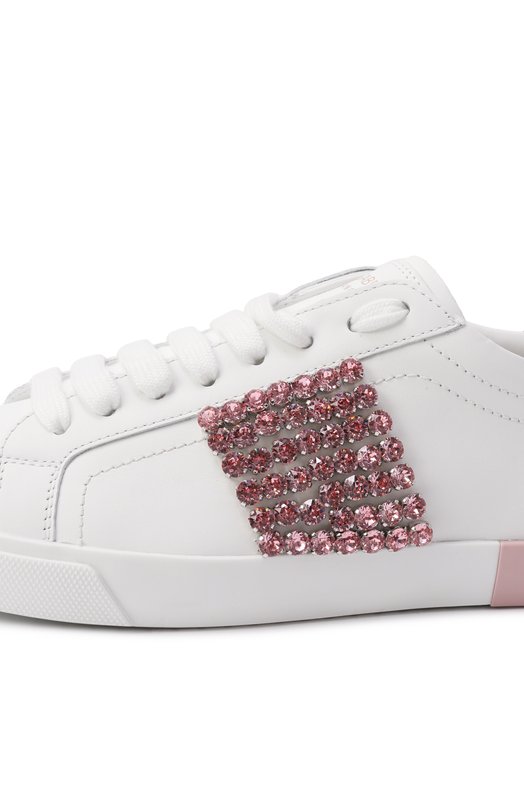 Кожаные кеды Portofino Vintage Dolce & Gabbana CK2311/A6N63 Белый  CK2311/A6N63 Фото 7