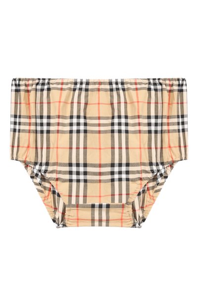 Комплект из платья и шорт BURBERRY бежевого цвета по цене 43350 руб., арт. 8126411, фото 4 Комплект из платья и шорт BURBERRY, арт. 8126411, фото 4