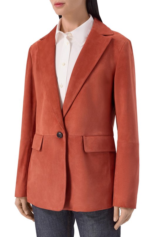 Замшевый жакет MVST M25.1PW.L011 BIG SIZE/METIS SUEDE 0.6 MM Оранжевый  M25.1PW.L011 BIG SIZE/METIS SUEDE 0.6 MM Фото 3