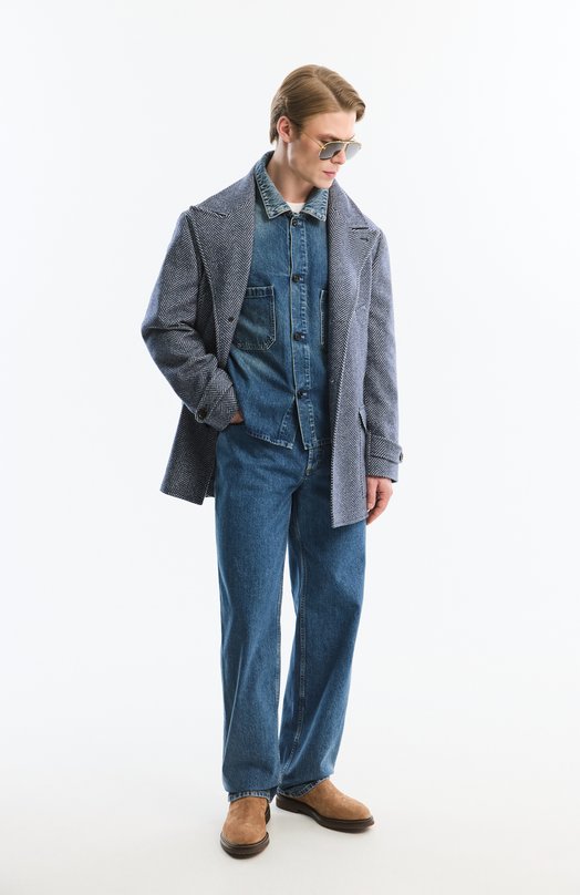 Джинсовая куртка Ann Demeulemeester B0013744/FA720 Синий  B0013744/FA720 Фото 6