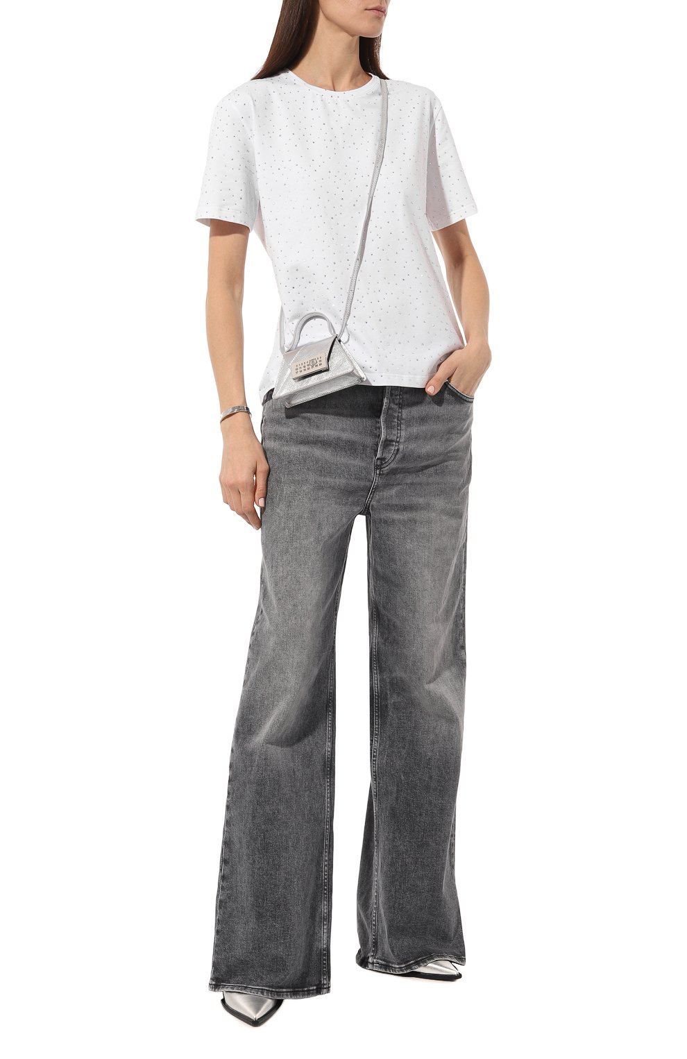 Хлопковая футболка с отделкой стразами FLASHIN, арт. SS24TRST, фото 2