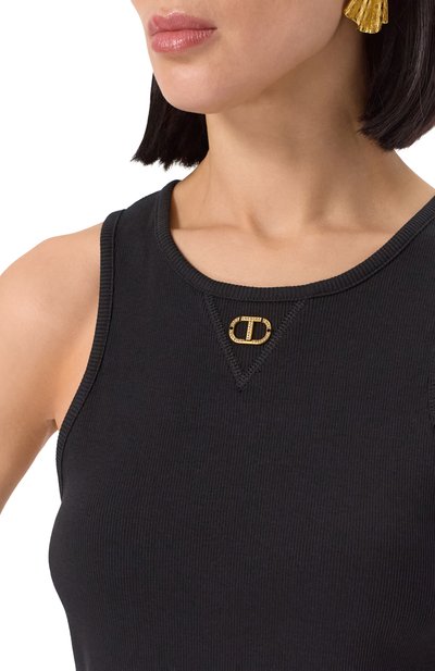 Хлопковая майка TWINSET, арт. 251TP2550, фото 5