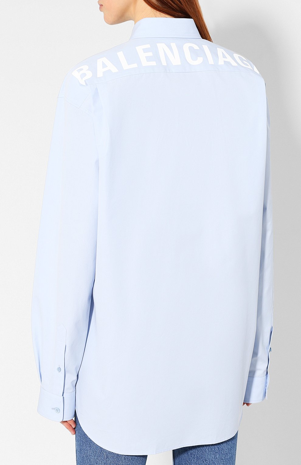 Хлопковая рубашка BALENCIAGA, арт. 571253/TWB04, фото 4