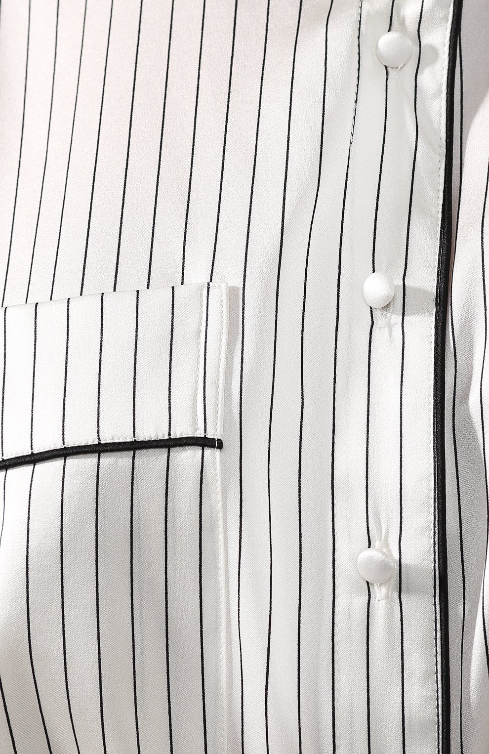 Шелковая сорочка CHANTAL THOMASS черно-белого цвета по цене 28210 руб., арт. TG62_бел, фото 5 Шелковая сорочка CHANTAL THOMASS, арт. TG62_бел, фото 5