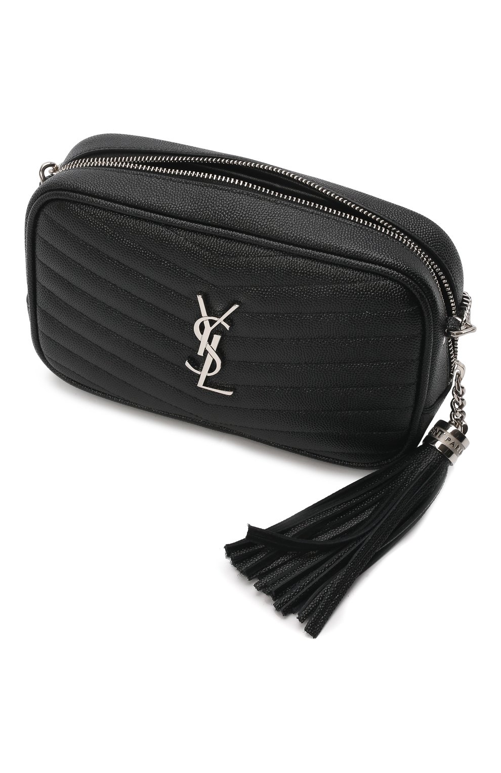 Сумка lou mini SAINT LAURENT черного цвета по цене 121000 руб., арт. 612579/1GF02, фото 5 Сумка lou mini SAINT LAURENT, арт. 612579/1GF02, фото 5