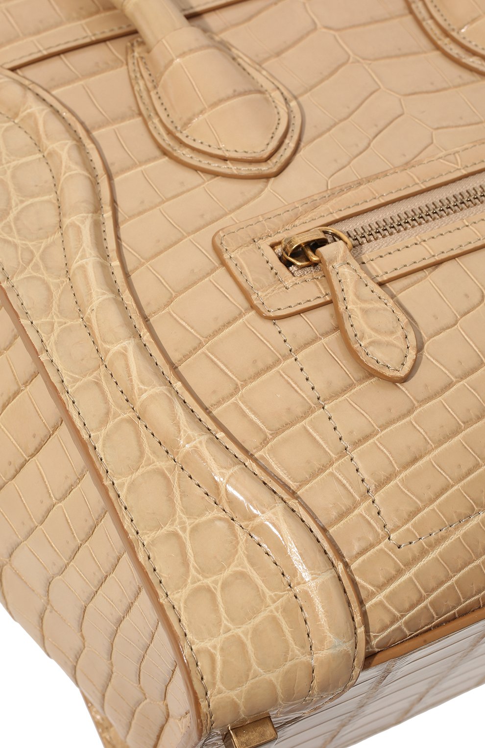 Сумка luggage micro из кожи крокодила CELINE, арт. 167794ACS, фото 3
