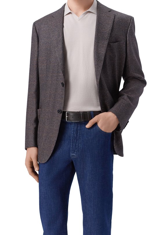 Кожаный ремень 12 STOREEZ 136806 Коричневый  136806 Фото 2