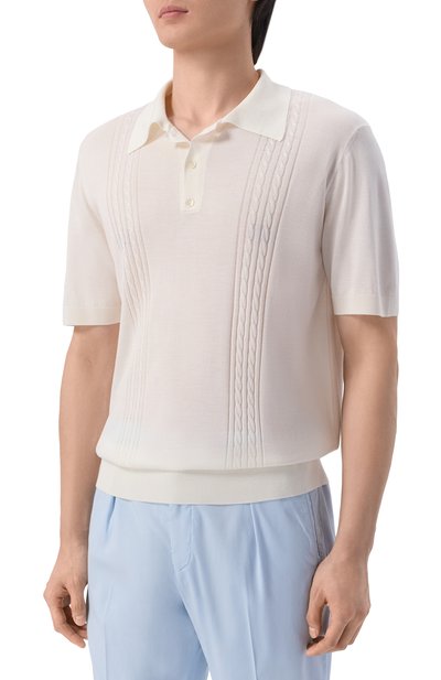 Шелковое поло KITON, арт. UMK0852, фото 3